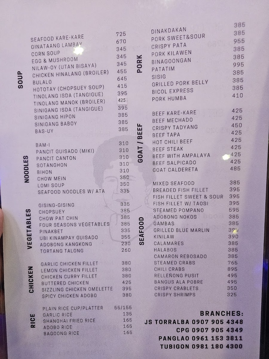 Gerarda's Place Menu - Image 1