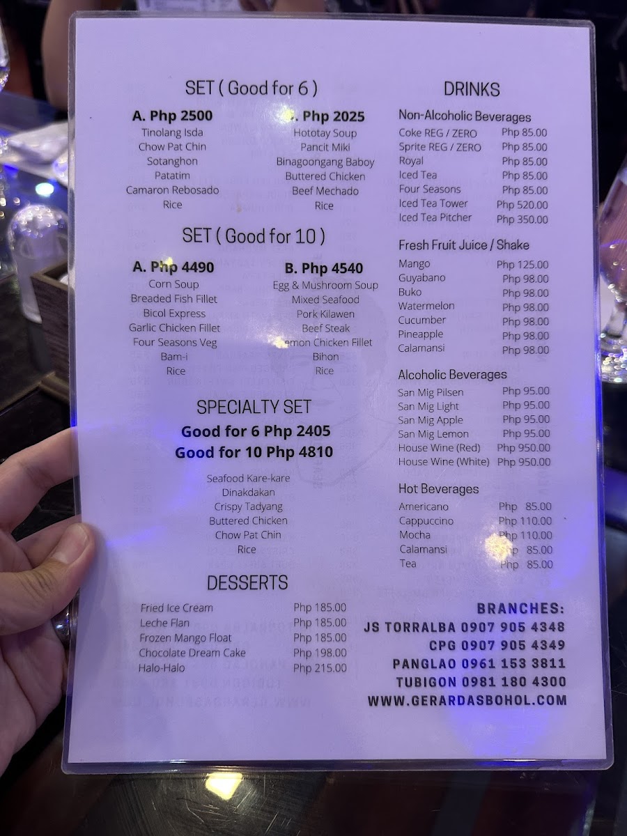 Gerarda's Place Menu - Image 5